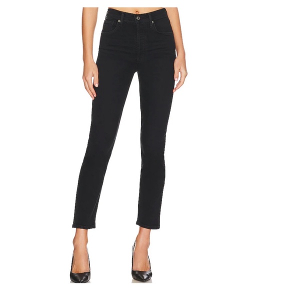AGOLDE - Riley Long Straight Jeans - Black - Size 24 - Worn Once - Picture 1 of 15
